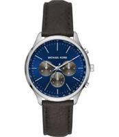 Horlogeband Michael Kors MK8721 Leder Zwart 20mm - thumbnail