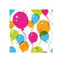 Duni servetten splash balloons 33x33cm - thumbnail