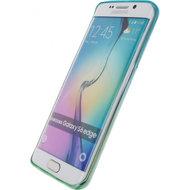 Xccess Thin TPU Case Samsung Galaxy S6 Edge Gradual Green/Turquoise