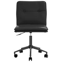 Eetkamerstoelen 2 st kunstleer zwart - thumbnail