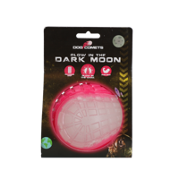 Dog Comets Glow in the Dark Moon Pink L - thumbnail