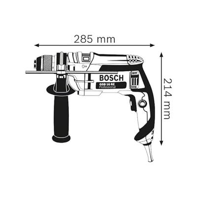 Bosch Professional GSB 16 RE Klopboormachine 750W 230V in koffer - 060114E500 - thumbnail