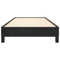 Bedframe fluweel zwart 90x200 cm - thumbnail