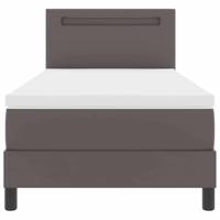 Boxspring bed met LED -striplichten Grijs en Wit 90 x 200 cm - thumbnail