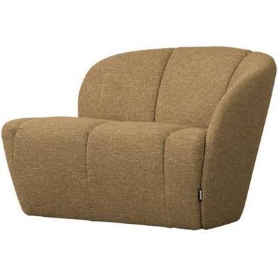 Woood Mojo 2-zits bankje arm rechts bouclé Geel/Bruin Melange