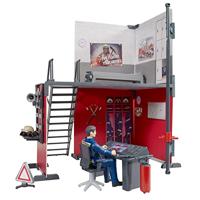 bruder Bworld Brandweerkazerne met brandweerman 62702 decors - thumbnail