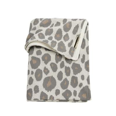 Meyco Panter wiegdeken met velours 75x100 cm bruin