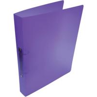 Alpha ringmap, voor ft A4, uit PP, 2 ringen van 25 mm, transparant paars - thumbnail