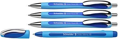 Schneider Schreibgeräte Box 3x Kugelschreiber Rave + 1x Memo blau 132574 Balpen 1 stuk(s)