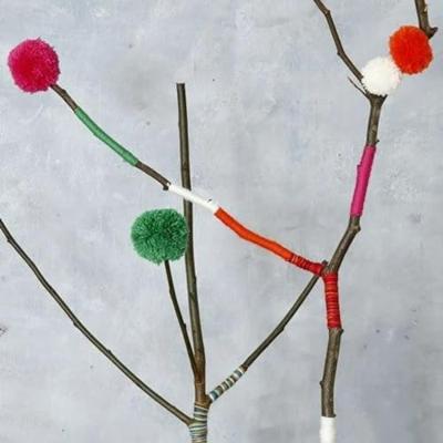 Creativ Company Sokkengaren rood/oranje, 200 cm