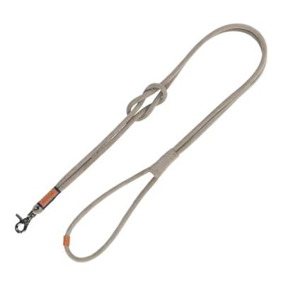 TRIXIE BE NORDIC HONDENRIEM LEER GRIJS 120X0,8 CM