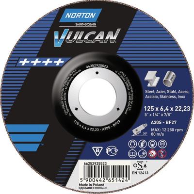 NORTON Grinding discs 125x6.4x22 vulcan