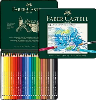 Faber Castell fc-117524 aquarelpotlood faber-castell albrecht dürer etui à 24 stuks - thumbnail