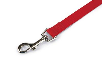 Hondenriem van nylon 100cm x 20mm rood