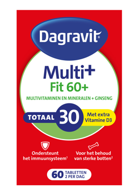 Dagravit Multi+ Fit 60+ Totaal 30 Tabletten