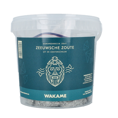 Zeeuwsche Zoute Zout met wakame in emmer 1 Kilogram Zeeuwsche Zoute Zout met wakame in emmer 1 Kilogram