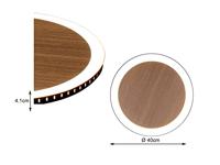ECO-Light 9053 M WO MOON LED-plafondlamp LED 24 W Hout - thumbnail