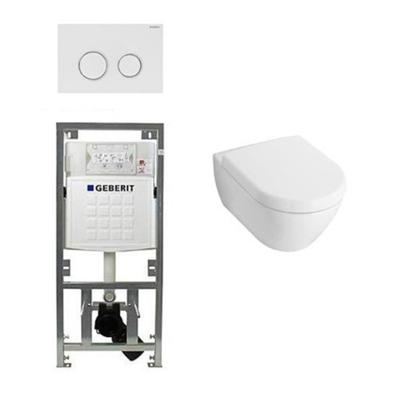Villeroy & Boch Subway 2.0 Inbouwset met wandclosetpot wit softclose zitting afdekplaat sigma20 wit 0124005/0701131/0124060/sw53743/ Villeroy & Boch Subway 2.0 Inbouwset met wandclosetpot wit softclose zitting afdekplaat sigma20 wit 0124005/0701131/0124060/sw53743/