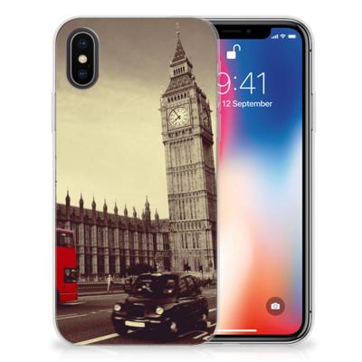 Apple iPhone X | Xs | Silliconen Back Cover | Londen Apple iPhone X | Xs | Silliconen Back Cover | Londen