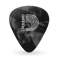 D'Addario 1CBKP6-10 zwarte pearl celluloid plectra 10 pack heavy - thumbnail