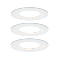 Paulmann Nova Inbouwlamp voor badkamer Set van 3 stuks LED LED 18 W IP44 Wit (mat) - thumbnail