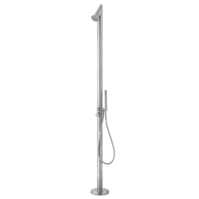 Buitendouche Set Sunset Rond RVS Chroom 2 Greeps Mengkraan met Handdouche Buitendouche Set Sunset Rond RVS Chroom 2 Greeps Mengkraan met Handdouche