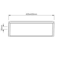 Brilliant PlafondlampMilton 42 x 42cm wit - G99877A05 - thumbnail