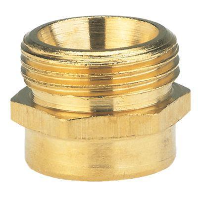 GARDENA 07265-20 Messing Schroefdraadverloopnippel 33,25 mm (1) buitendraad, 24,2 mm (3/4) binnendraad