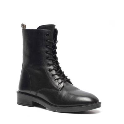 Scapino TwoDay leren veterboots zwart