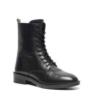 Scapino TwoDay leren veterboots zwart - thumbnail