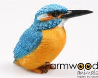 Tuinbeeld ijsvogel 12.5x6x10cm - thumbnail