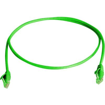 Telegärtner 100008049 RJ45 Netwerkkabel, patchkabel CAT 6 U/UTP 0.50 m Groen Vlambestendig, Halogeenvrij 1 stuk(s)