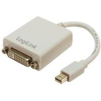 LogiLink CV0037 DisplayPort / DVI Adapter [1x Mini-DisplayPort stekker - 1x DVI-bus 24+5-polig] Wit 0.09 m - thumbnail
