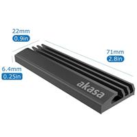 Akasa A-M2HS01-BK M.2 Nvme SSD heatsink Playstation 5 compatible - thumbnail