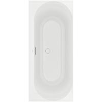 Villeroy & Boch Loop duobad - 180x80cm - rechthoek/binnenbad ovaal - acryl Stone White mat uba180lof2v-rw - thumbnail