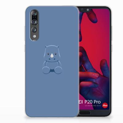 Huawei P20 Pro Telefoonhoesje met Naam Baby Rhino Huawei P20 Pro Telefoonhoesje met Naam Baby Rhino