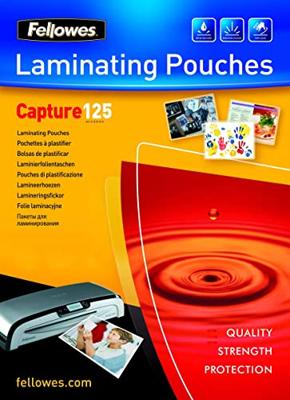 Fellowes Lamineerfolie 86 x 54 mm, Creditcard 125 micron glanzend 100 stuk(s) - thumbnail