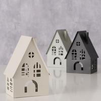 Boltze Home lantaarn huis b7,3xh12,9cm - thumbnail