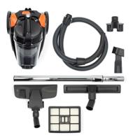 Nedis Zakloze Stofzuiger | 700 W | 3.0 l | Combi-Borstel | 8.5 m | HEPA | Antraciet / Oranje / Zwart - VCBS250GY - thumbnail