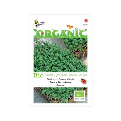 Zaden Organic Tuinkers Gewone (BIO) Buzzy - Buzzy