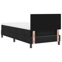 Boxspringbed met matras met matras Zwart 80 x 200 cm Stof - thumbnail