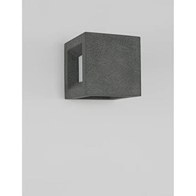 Lyora Vierkante wandlampCastro zwart - 9762161