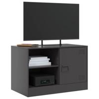 Tv-meubel 67x39x44 cm staal zwart - thumbnail