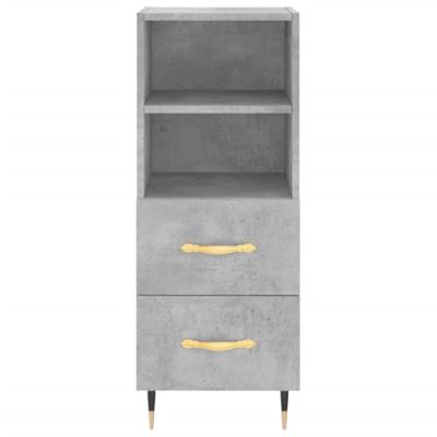 Dressoir 34,5x34x90 cm bewerkt hout betongrijs Dressoir 34,5x34x90 cm bewerkt hout betongrijs
