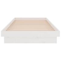 Bedframe massief hout wit 90x200 cm - thumbnail