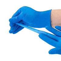 Handschoen nitril en poedervrij BLAUW 100 stuks XLarge - thumbnail