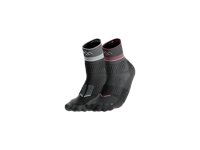 CRIVIT 2 Paar wandelsokken (Zwart/grijs/paars, 35/36) - thumbnail