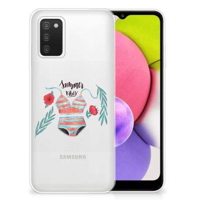 Samsung Galaxy A03S Telefoonhoesje met Naam Boho Summer Samsung Galaxy A03S Telefoonhoesje met Naam Boho Summer