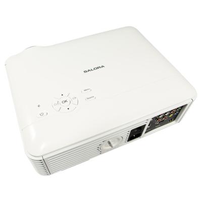 Salora 58BHD2500 Beamer - 206 ANSI Lumen - LED WXGA 1280x800 - Full size HD LED - Projector met TV tuner - HDMI - Wit