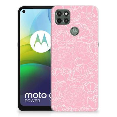 Motorola Moto G9 Power | TPU Case | White Flowers
